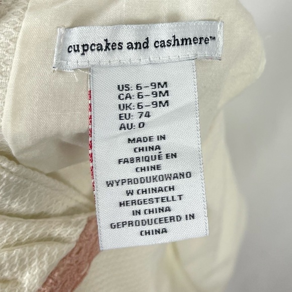 Cupcakes & Cashmere 6-9 Months Retro Mauve Lace Textured Dress A-Line Formal - Picture 7 of 10